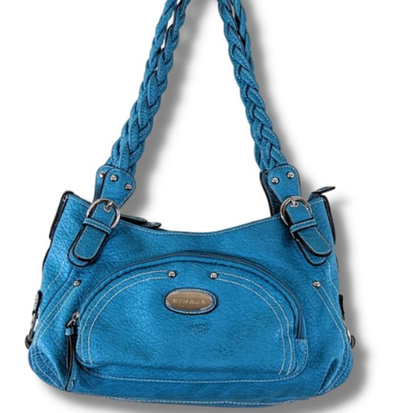 LARGE BLUE STRADA TRAVELERS PURSE - Picture 2 of 8